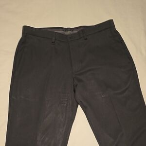 Haggar Gray Dress Pants with Flat Front Design